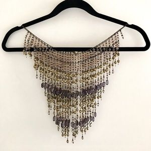 Beaded statement necklace